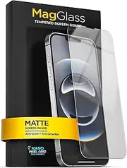 MagGlass Matte Screen Protector for iPhone 16e Anti Glare, Fingerprint and Scratchproof Tempered Glass (Easy Applicator Included)