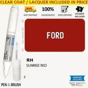 RH Touch Up Paint for Ford Red # SUNRISE RED Pen Stick Scratch Chip Fix Brush Re