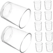 12 Pack Mini Glass Shot Cups Versatile Glass Goblets for Cocktails Beer Wine Pure Taste Secure Grip Design