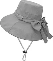 [WULIQIUQIU] Women's Wide Brim Sun Hat Packable Bucket Hat UV Sun Protection Fisherman Hats Beach Cap