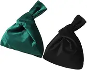 [TOGEVAL] Elegant Velvet Wristlet Evening Bag Women's Mini Tote Purse Formal Knot Clutch