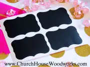 1,000 Vinyl Chalkboard Label Stickers - 1-3/4" x 1-1/4" - Perfect for Mason Jars