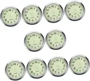 ULTECHNOVO 5sets Car Clock Mini Vehicle Clock Automotive Clock Auto Stick on Clock Alarm Clocks Clock for Auto Dash Clock Small Auto Mini Clock Battery Clock Dashboard Clock Metal 2pcs*5