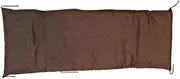 Long Seat Cushion, Covering Type, Lattice, 27.6 x 70.9 inches (70 x 180 cm), Brown 104135