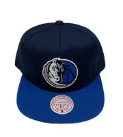 Mitchell & Ness Dallas Mavericks Core Basic Navy/Light Blue Adjustable Snapback