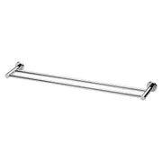 Phoenix Radii Round Double Towel Rail 800mm Chrome
