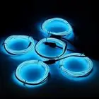 Neon LED Lights Battery Operated Glow EL Wire String Strip Rope Tube Party Decor