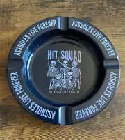 ALF Asshol*s Live Forever Black Ashtray White Writing Hit Squad New