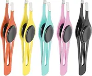 Ipetboom 5Pcs Eyebrow Scissors Durable Tweezers and Clips for Precision Trimming and Styling Convenient Makeup Tools for Professional and Home Use