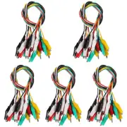 50PCS Alligator Clips Electrical Test Leads Dual Ended Crocodile Alligator Cl