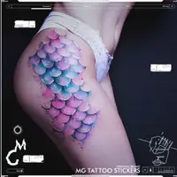 在飛比找蝦皮購物優惠-【琦琦紋身貼批發新款大全】MG TATTOO  美人魚大麵積