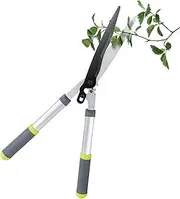 Altdorff Hedge Clippers & Shears, Hedge Trimming Shears Manual with 10inch Lengthen Wavy SK-5 Blade, Garden Bush Cutter for Trimming Borders and Shrubs