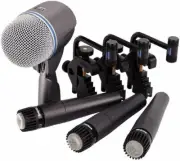 Shure DMK57-52 Drum Microphone Kit, Mic Pack with 3x SM57 and 1x Beta 52A