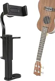 Guitar Camera Mount - Guitar Stand Phone Holder | Clamp Attachment Smartphone for Recording Streaming Exercising Watching Video-Calling Traveling Relaxing