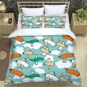 v2856 Bed Sheets Cartoon Colored Balls Print 3 Duvet Cover Set Bedroom Decor Bedspread Bed Sheets IU2856