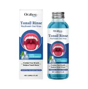 Tonsil Stone Remover, Natural Tonsil Stone Mouthwash, Oral Rinse Liquid for Soothe Tonsils, Bad Breath Treatment and Relief Dry Mouth 120ml
