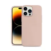 iPhone 14 Pro Liquid Silicone Case Cover - Washable, Shock-Proof, Drop-Resistant, Ultra-Soft, Scratch-Free, Durable - Pink
