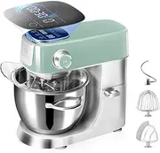 Stand Mixer, 800W Electric Cake Food Mixer with 5L Handle Stainless Steel Bowl with Beater, Dough Hook, Beater Attachment, Comes with Splash-proof Lid and Silicone Suction Feet