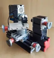 TZ20002MR 60W Mini Metal Lathe Soft Metalworking Woodworking DIY Model Making