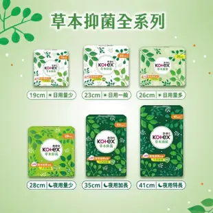 【Kotex 靠得住】三箱任選-草本抑菌超薄衛生棉日用23cm/日用量多26cm/夜用28cm 8包/夜超長35cm 8包x3組