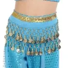 Chiffon Metal Coins Waist Chain Kids Dacning Waist Belt Chain New Hip Scarf