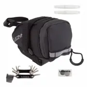 Lezyne M-Caddy Loaded Black 5.1x2.4x3.1in Hook and Loop Straps