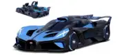 Model Car Scale 1:18 Burago Bugatti Fireball Blue diecast vehicles road