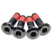4x Kawasaki Ninja ZX10R 06-07 Black Titanium Rear Disc Rotor Bolts Threadlock