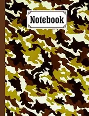 Notebook: Camouflage Yellow Cover Composition Notebook College Ruled, Camouflage Yellow Notebooks, School Supplies, Notebooks for School | 120 Pages - Large 8.5" x 11" By Lore Heil