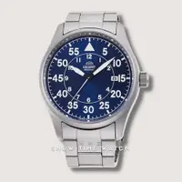 在飛比找蝦皮商城優惠-+ORIENT 東方錶 經典復刻B錶盤飛行機械腕錶-鋼帶/藍