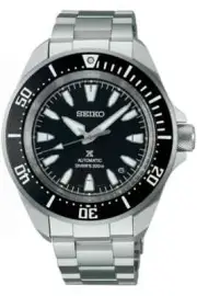 Seiko Prospex Samurai Diver Black Dial Stainless Steel Watch SRPL13