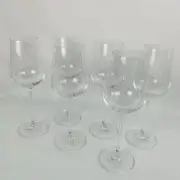 NEW Crate & Barrel Wine Glasses Hip White Wine Set of 6 Dishwasher Safe 14oz Big