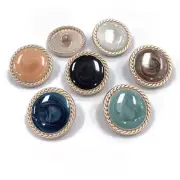 6 PCS Round Metal Buttons Coat buttons DIY Suit Button Sewing Craft Accessories