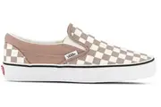 Vans Classic Slip On Canvas Sneaker Shoes Chess Check - Etherea/True White