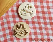 I Am Pregnant Stamp Embosser Cookie Cutter Pastry Fondant Dough Biscuit