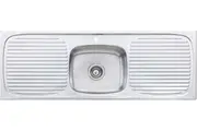 Oliveri Ultraform Single Bowl Inset Sink With Double Drainer UF16