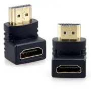 Utility HDMI Male to HDMI Female 90 Degree Right Angle Adapter Plated Converter
