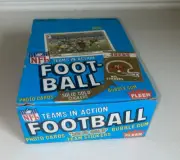 1982 FLEER FOOTBALL EMPTY DISPLAY BOX