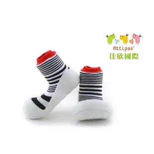 韓國 Attipas 快樂腳襪型學步鞋- 牛奶巧克力/濃情火焰