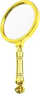 Angoily Plated Handheld Magnifying Glass Magnifier for Reading Jewelry Checking Present for Seniors for Miniatures Medications