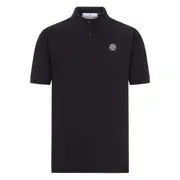 [Stone Island] Stone Island Logo-patch Polo Shirt XL BLACK