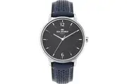 Ben Sherman Men's Watch WB038U Leather Strap Stainless Steel Quartz Watch