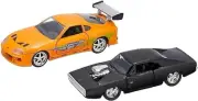 Jada Toys Fast & Furious Dom's Dodge Charger R/T & Brian's Toyota Supra 1:32...