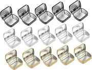 IWOWHERO 15pcs Mini Tin Box Small Tin Case Tin Container with Lid Small Iron Can Iron Storage Boxes Iron Storage Holder Spice Container Iron Tea Leaves Can Small Tins with Lids Iron Jar