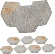 DINHEAROM 10Pcs Natural Rock for Aquariums for Tank Decoration and Landscaping Enhances Betta Fish Turtle and Reptile Enclosures Creates Unique Aquatic Environments