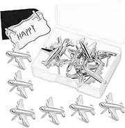 GARIOUANS 24Pcs Metal Airplane Push Pins Creative Decorative Tacks for Bulletin Board and Cork Board Unique Design Thumb Tacks for Photos and Notes Stylish Office and Home Decor