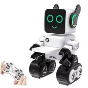 Robot Toy for Kids, Remote Control and Intelligent Programming RC Robot, White