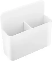 Magnetic Dry Erase Marker Holder for Whiteboards and Refrigerators - White