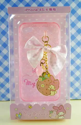 【震撼精品百貨】My Melody 美樂蒂 iPhone4手機殼-粉草莓 震撼日式精品百貨