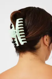 Green Classic Hair Claw Clip